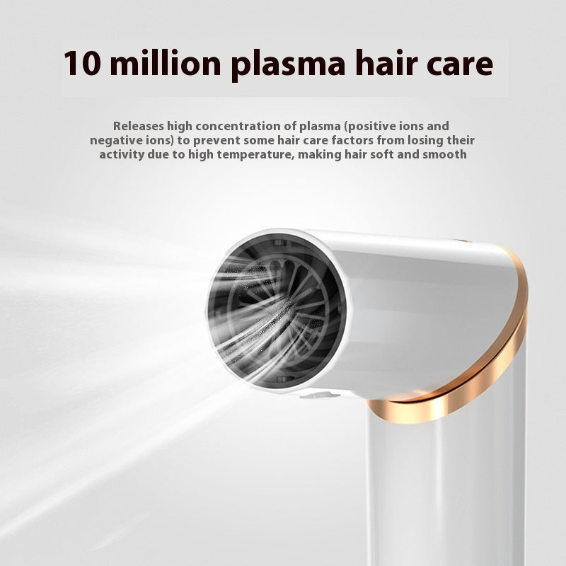 Folding 8 In 1 Hair Dryer Plasma All-in-one Hot Air Comb Suit - Clinorra